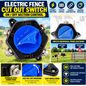 Electric Fence Cut Out Switch 4 Way Isolator On Off Farm Fencing