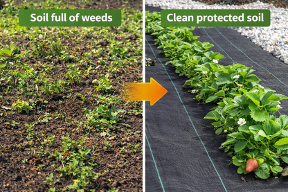 Heavy Duty Weed Control Fabric Membrane Garden Ground Cover Weed Barrier