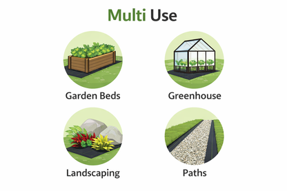 Heavy Duty Weed Control Fabric Membrane Garden Ground Cover Weed Barrier