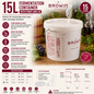 15L Fermentation Bucket with Lid Food Grade Beer Wine Home Brew Container