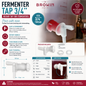 3/4 Inch Fermentation Tap Food Grade Rotary Valve for Beer Wine Fermenters