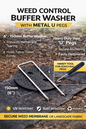 Heavy Duty Weed Control Fabric Ground Cover Membrane UV Resistant & Pegs