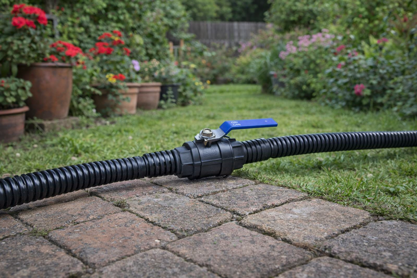 Inline Ball Valve Hose Barb Shut Off Tap 1/2"–4" Water Pipe Irrigation
