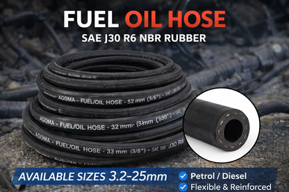Reinforced Nitrile Fuel Hose – Suitable for E10 Unleaded, Diesel, Oil & Breather