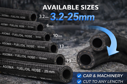 Reinforced Nitrile Fuel Hose – Suitable for E10 Unleaded, Diesel, Oil & Breather