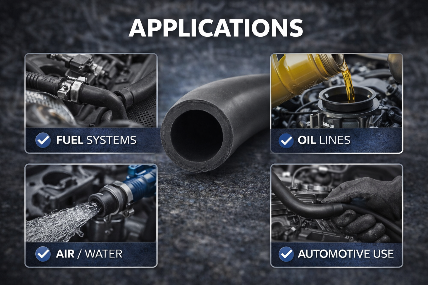 Reinforced Nitrile Fuel Hose – Suitable for E10 Unleaded, Diesel, Oil & Breather