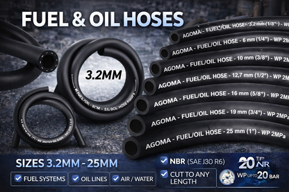 Reinforced Nitrile Fuel Hose – Suitable for E10 Unleaded, Diesel, Oil & Breather