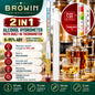Alcohol Hydrometer Thermometer 0-95% ABV with Measuring Cylinder Spirits Tester