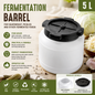 5L Pickling Barrel Food Grade HDPE Fermentation Container with Screw Lid