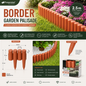 Prosperplast Border Terracotta Garden Palisade 2.5m IPBO-R624