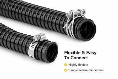 Caravan Motorhome Waste Water Hose Flexible Corrugated PVC Suction Hose