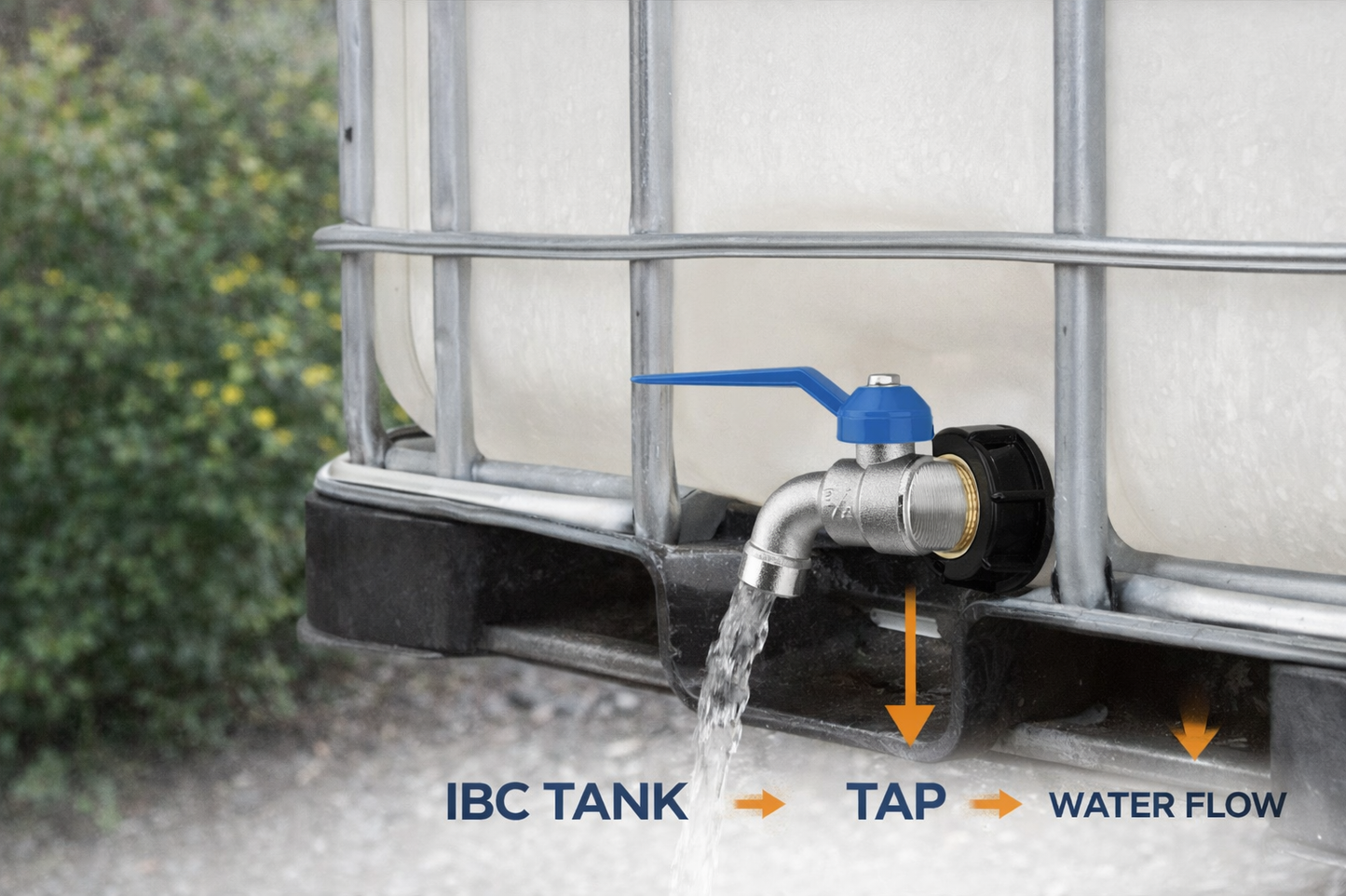 IBC Tank Adapter S60x6 Tap 1/2 BSP Water Tank Outlet Garden Tap Connector Kit