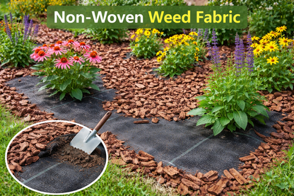 Heavy Duty Weed Control Fabric Ground Cover Membrane UV Resistant & Pegs