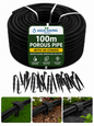 100m Soaker Hose Porous Pipe Garden Irrigation Watering Hose 1/2 Inch