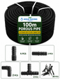 100m Soaker Hose Porous Pipe Garden Irrigation Watering Hose 1/2 Inch