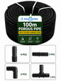 100m Soaker Hose Porous Pipe Garden Irrigation Watering Hose 1/2 Inch