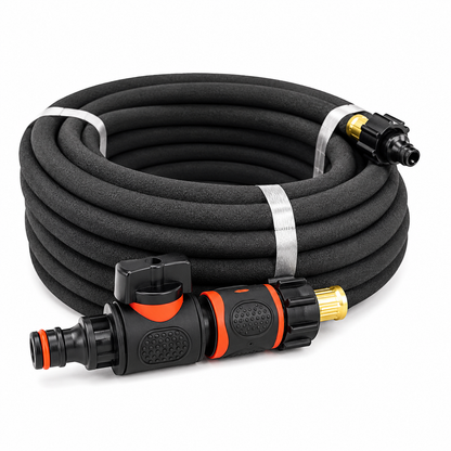 Porous Soaker Hose Pipe With Valve - Irrigation Watering Hose lenght 7.5m-30m