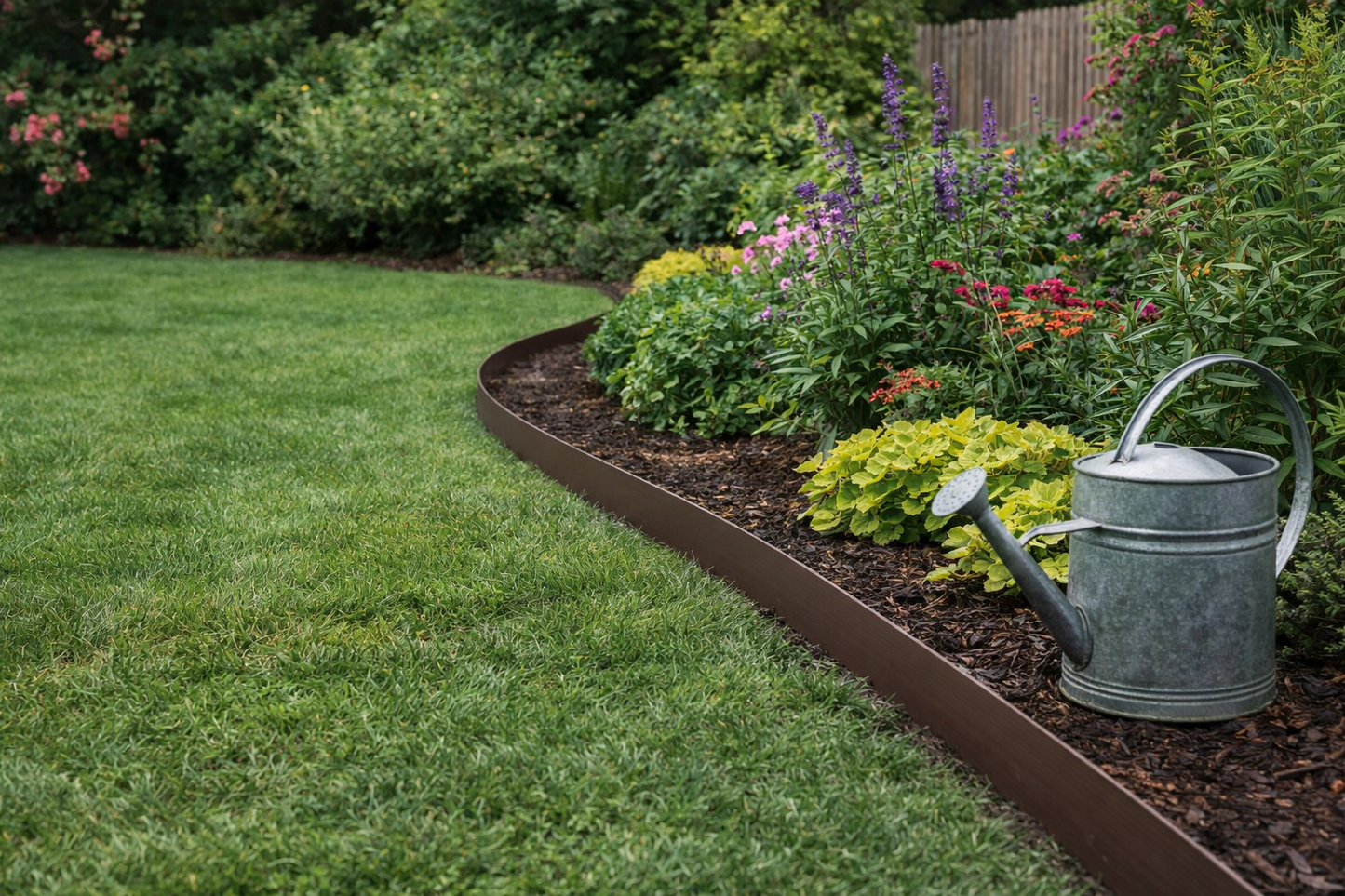 Flexible Lawn Edging Border Roll 10m Garden Grass Edge 40-100mm With Pegs