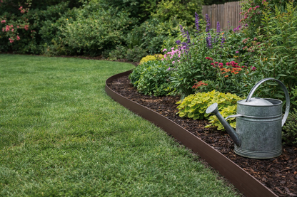 Flexible Lawn Edging Border Roll 10m Garden Grass Edge 40-100mm With Pegs