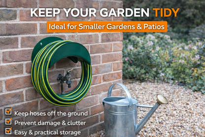 Garden Hose Hanger Wall Mount Heavy Duty Pipe Holder Storage Rack UK
