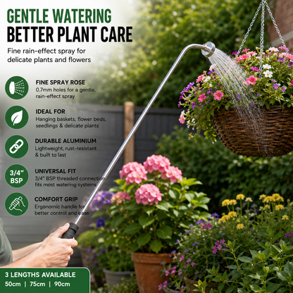 Professional Watering Lance Garden Rose Aluminium Long Reach 50 75 90cm