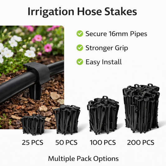 Garden Hose Pegs Stakes Drip Irrigation Holders 25 50 100 200 Pack Soaker Pipe