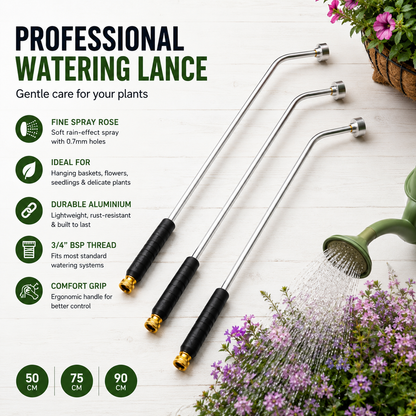 Professional Watering Lance Garden Rose Aluminium Long Reach 50 75 90cm