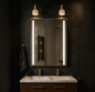 Personalised LED Bathroom Mirror Custom Text Wall Mounted Touch Illuminated