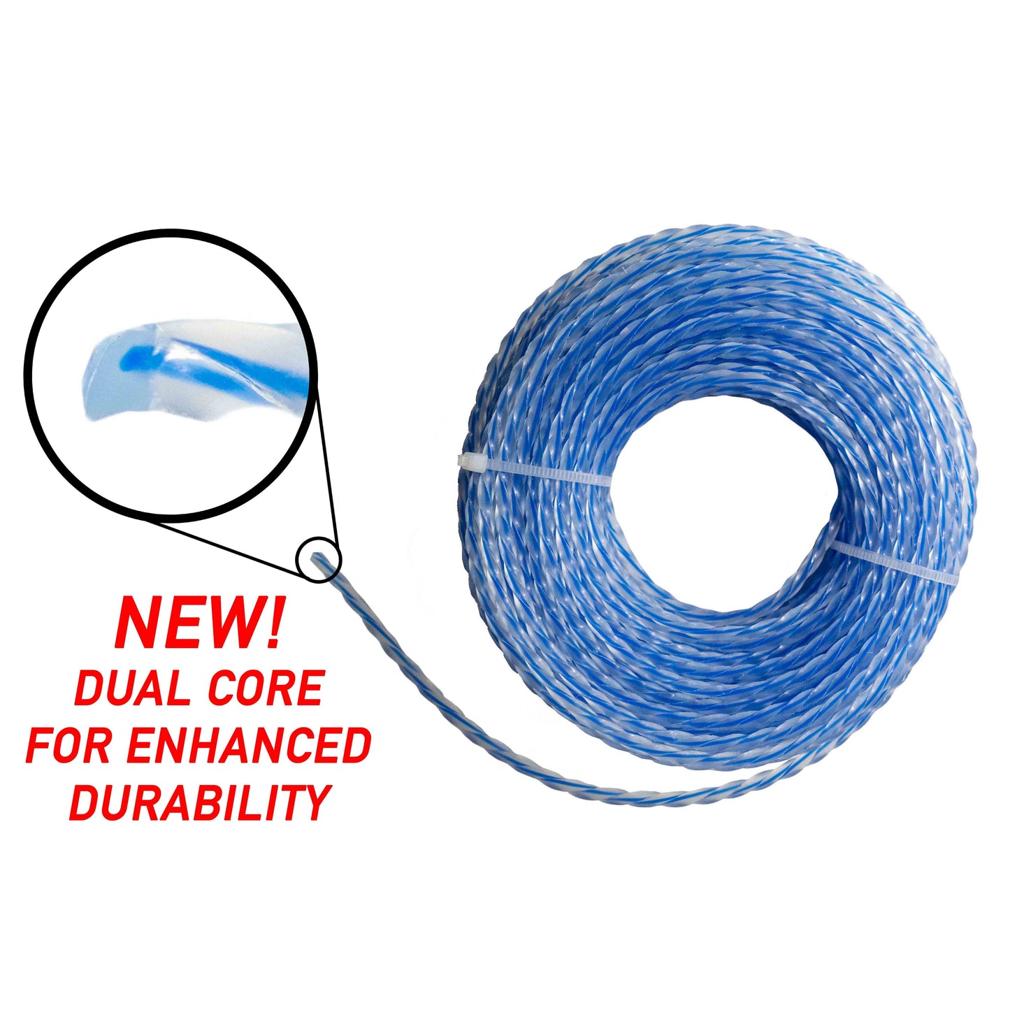 Blue Double Twist Strimmer Line – 2.7mm x 15m