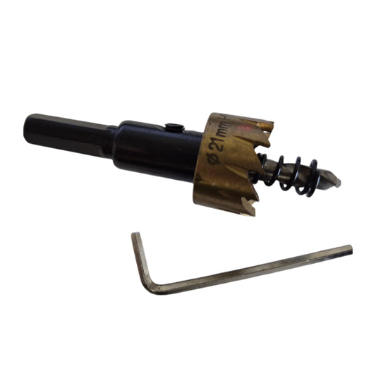 21mm HSS Hole Saw Bit for Cutting Metal, Alloys, Wood & Plastics