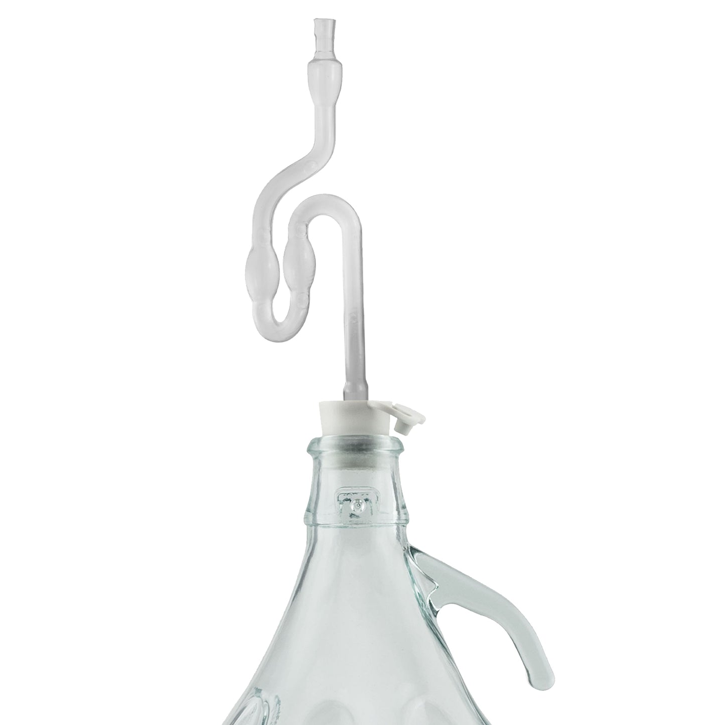 Set of 2 Plain 5L Glass Demijohns Complete with Airlock, Bung and Tube