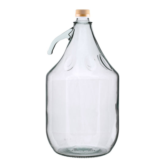 5‑Litre Glass Demijohn Bottle with Screw‑Top Lid
