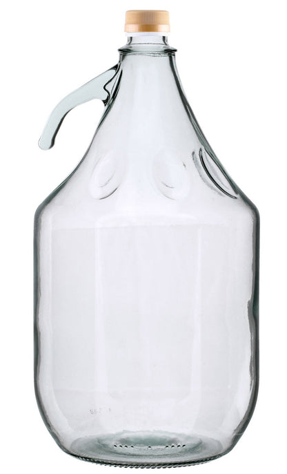 5‑Litre Glass Demijohn Bottle with Screw‑Top Lid
