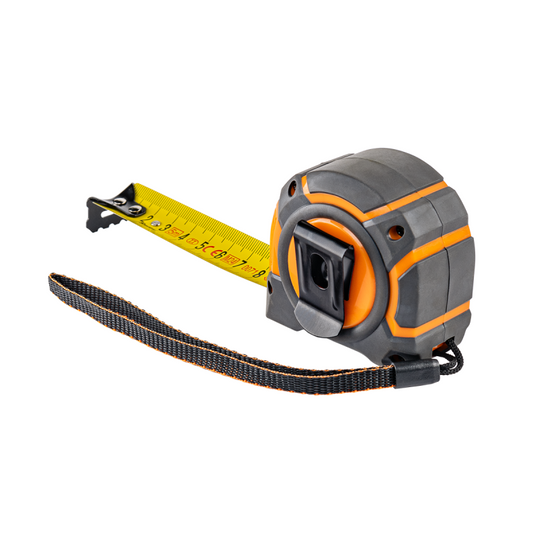 25mm Wide Retractable Measuring Tape with Belt Clip (5m-10m)