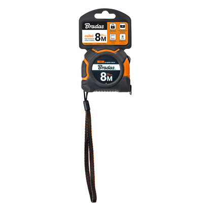 25mm Wide Retractable Measuring Tape with Belt Clip (5m-10m)