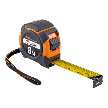 25mm Wide Retractable Measuring Tape with Belt Clip (5m-10m)