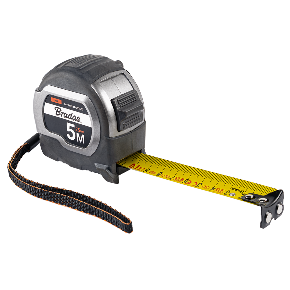 COAL Measuring Tape – 25mm Wide with Magnetic Hook and Belt Clip (5m-8m)