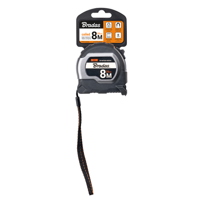 COAL Measuring Tape – 25mm Wide with Magnetic Hook and Belt Clip (5m-8m)