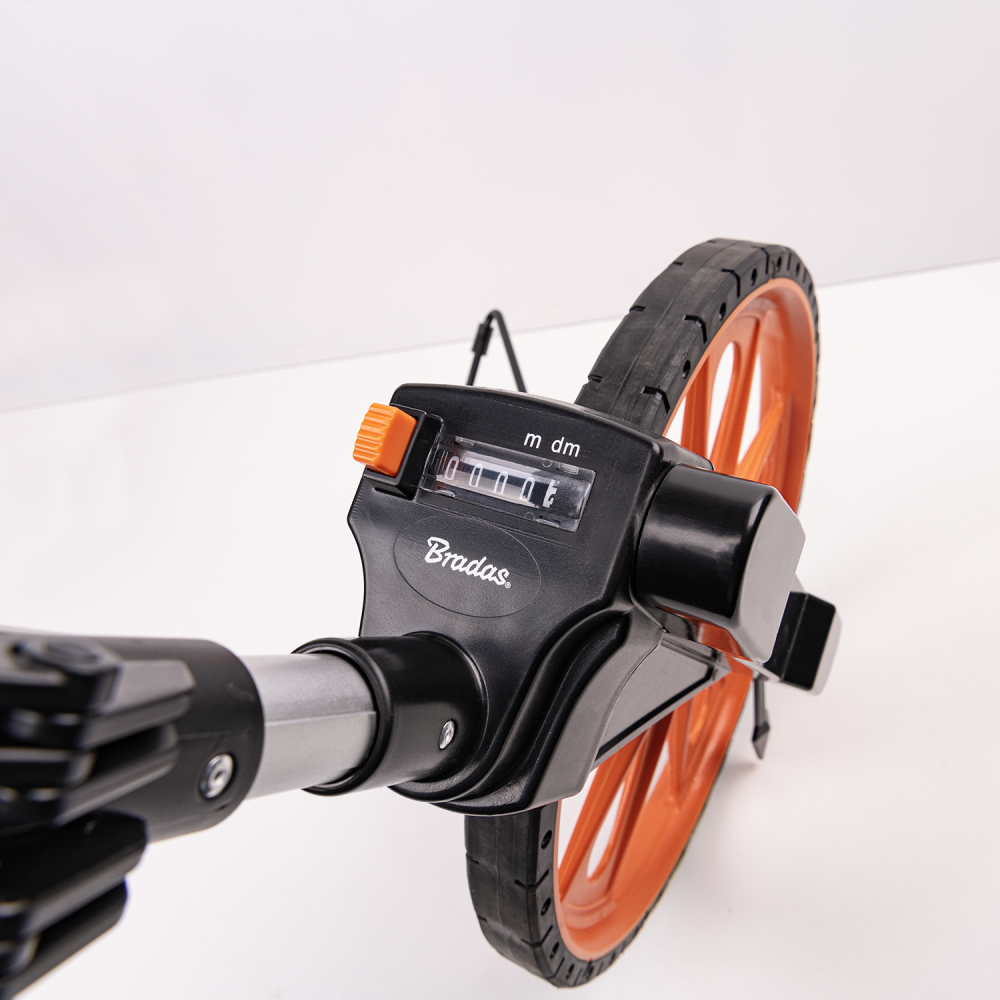 Distance Measuring Wheel with Mechanical Counter and Foldable Handle