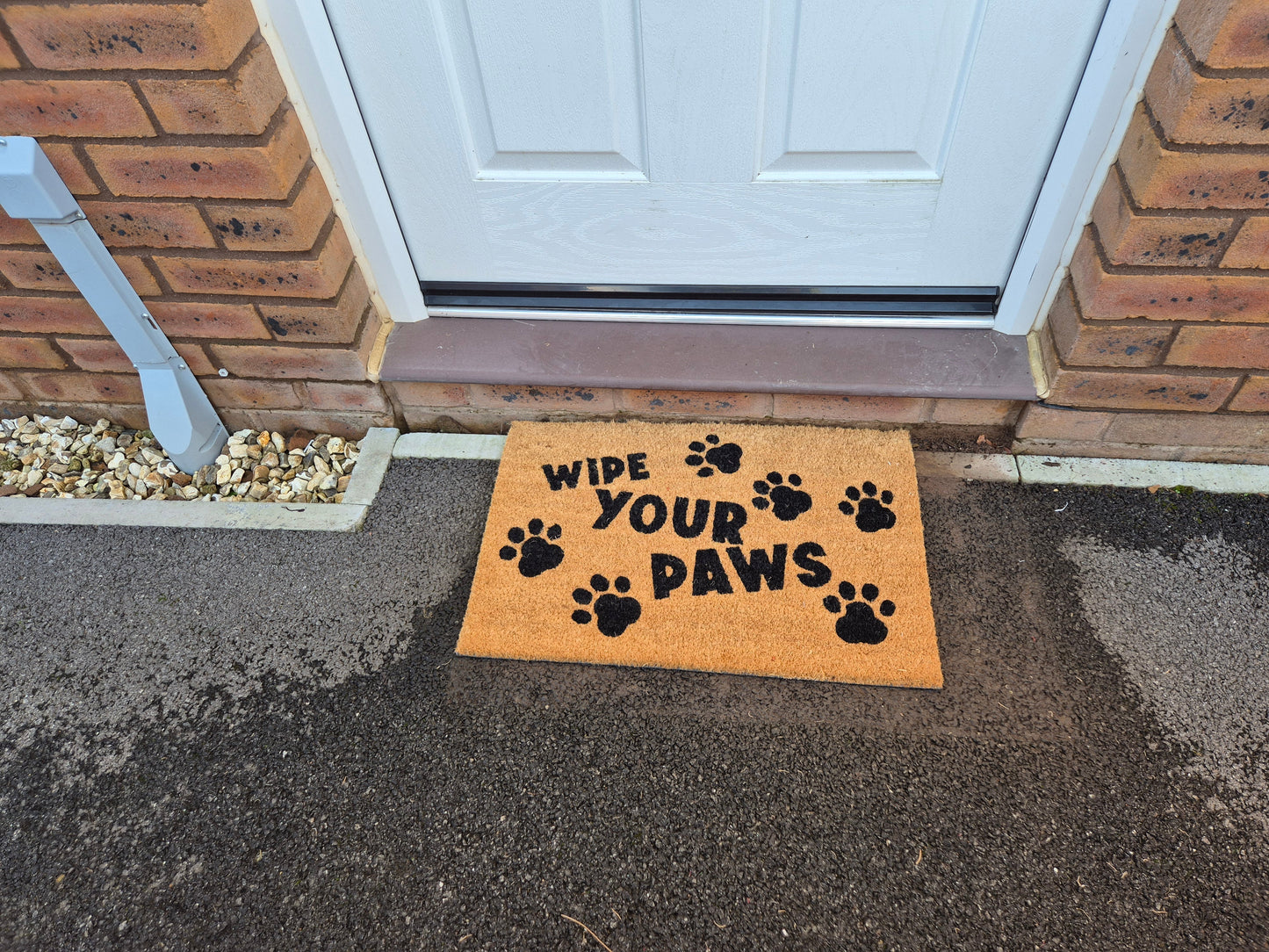 Entrance Mat 60x40 cm – “Wipe Your Paws” Design (D2)