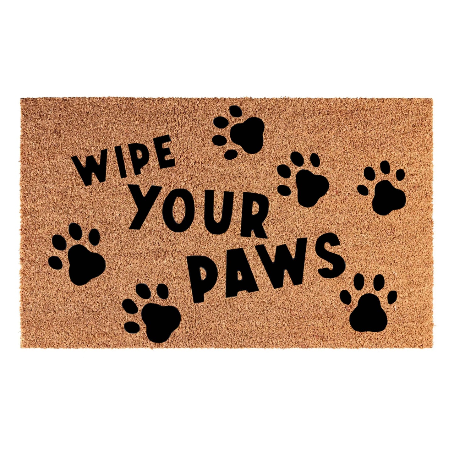Entrance Mat 60x40 cm – “Wipe Your Paws” Design (D2)