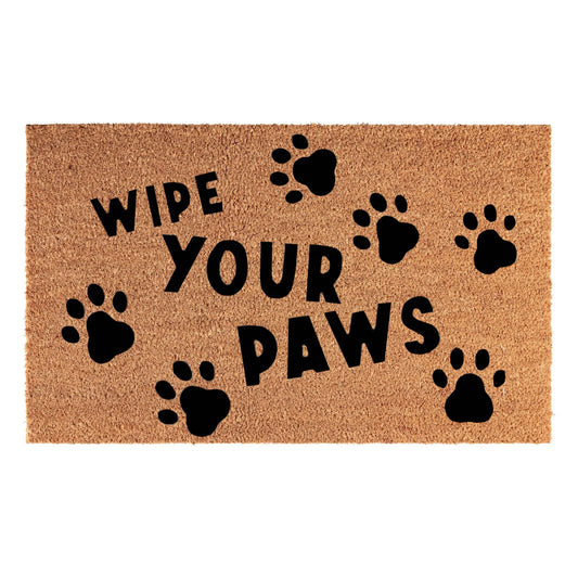 Entrance Mat 60x40 cm – “Wipe Your Paws” Design (D2)