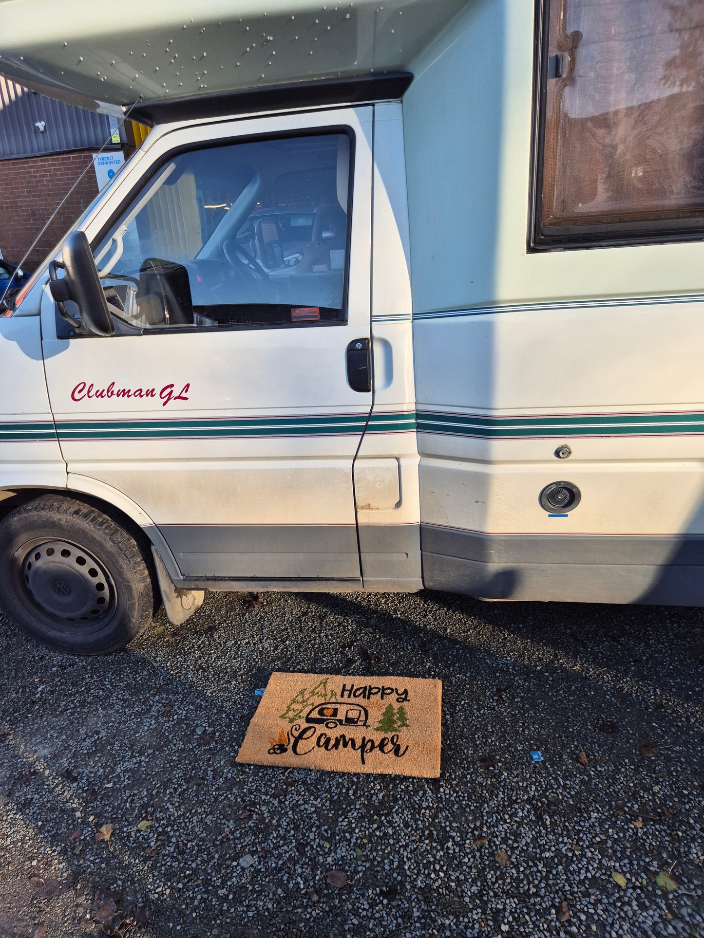Entrance Mat 60x40 cm – “Happy Camper” Print