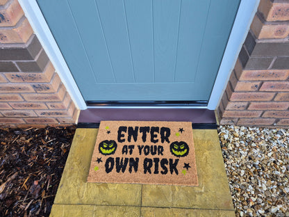 Doormat 60x40 cm – “Enter at Your Own Risk” Print
