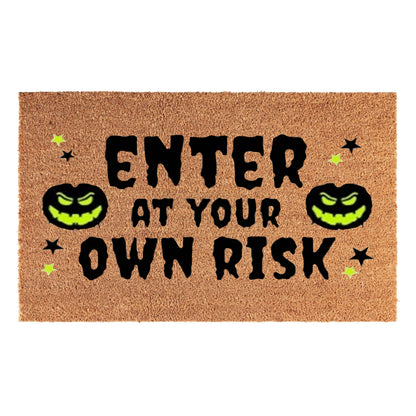 Doormat 60x40 cm – “Enter at Your Own Risk” Print