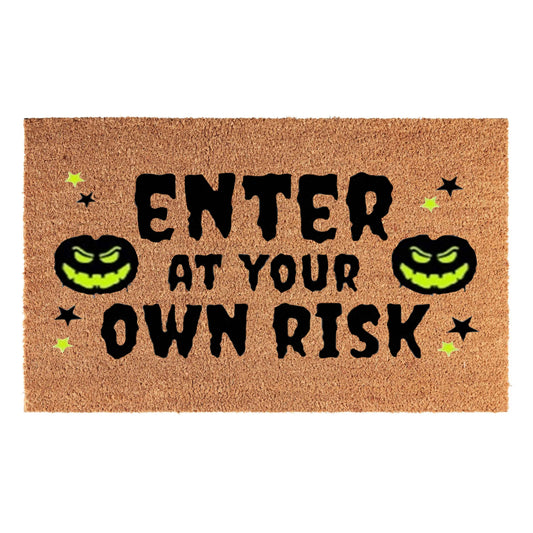 Doormat 60x40 cm – “Enter at Your Own Risk” Print