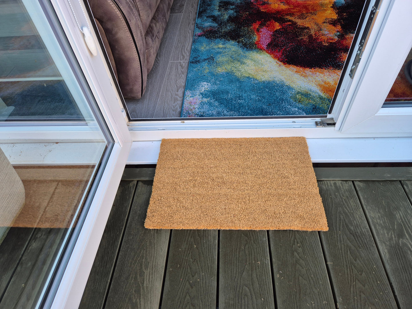 Natural Coir Doormat 60x40 cm – Minimalist / Unprinted Design