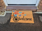 Coir Doormat 60cm x 40cm – ‘Welcome’ with Bicycle Design