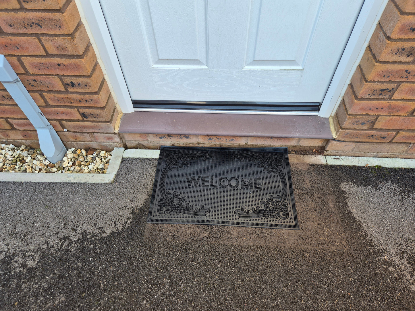 Welcome Rubber Door Mat 60x40cm – Design D2