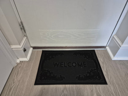 Welcome Rubber Door Mat 60x40cm – Design D2